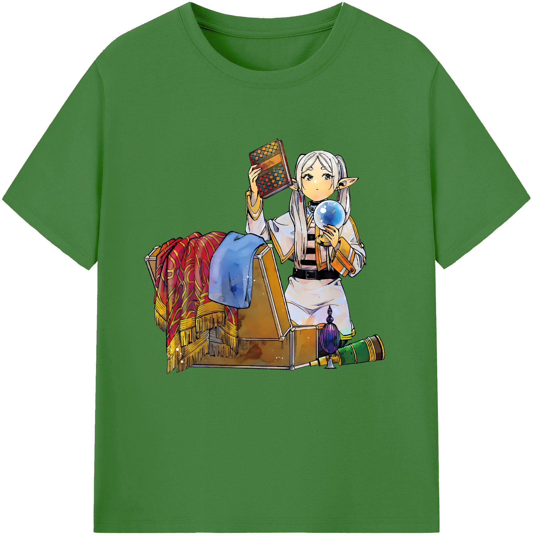 （画像用） 葬送のフリーレン Frieren レディースカジュアルプリントTシャツ（綿100％）